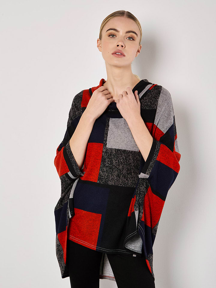 Apricot Черно-красный свитер с высоким воротником
Apricot Черно-красный свитер с высоким воротником