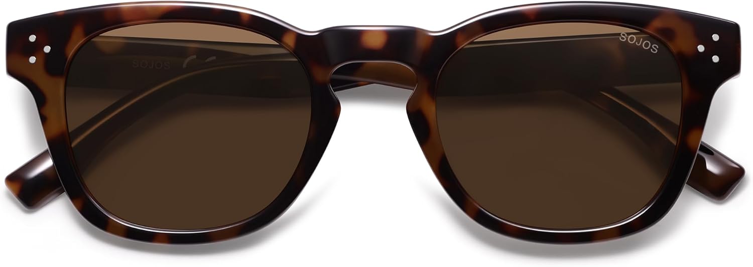 Солнцезащитные очки SOJOS в стиле ретро-винтаж с поляризацией, женские и мужские, квадратные, в стиле панто, 70-80-е годы, защита от ультрафиолета UV400, модель SJ2662, Dark Tortoise/Brown
Солнцезащитные очки SOJOS в стиле ретро-винтаж с поляризацией, женские и мужские, квадратные, в стиле панто, 70-80-е годы, защита от ультрафиолета UV400, модель SJ2662, Dark Tortoise/Brown