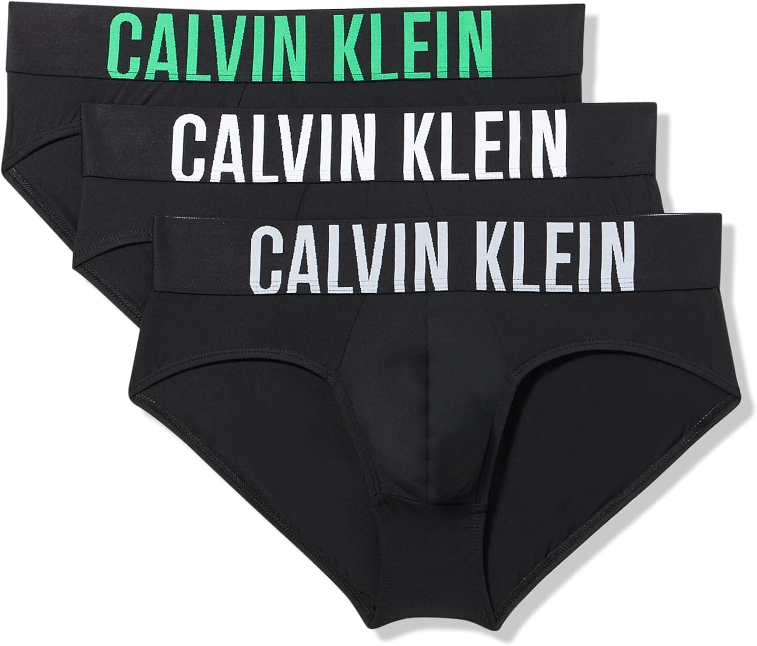 Комплект из 3 трусов-брифов Calvin Klein Mens Intense Power Hip, Black Bodies W/ Misty Grey, White, Blossom Green Logos
Комплект из 3 трусов-брифов Calvin Klein Mens Intense Power Hip, Black Bodies W/ Misty Grey, White, Blossom Green Logos