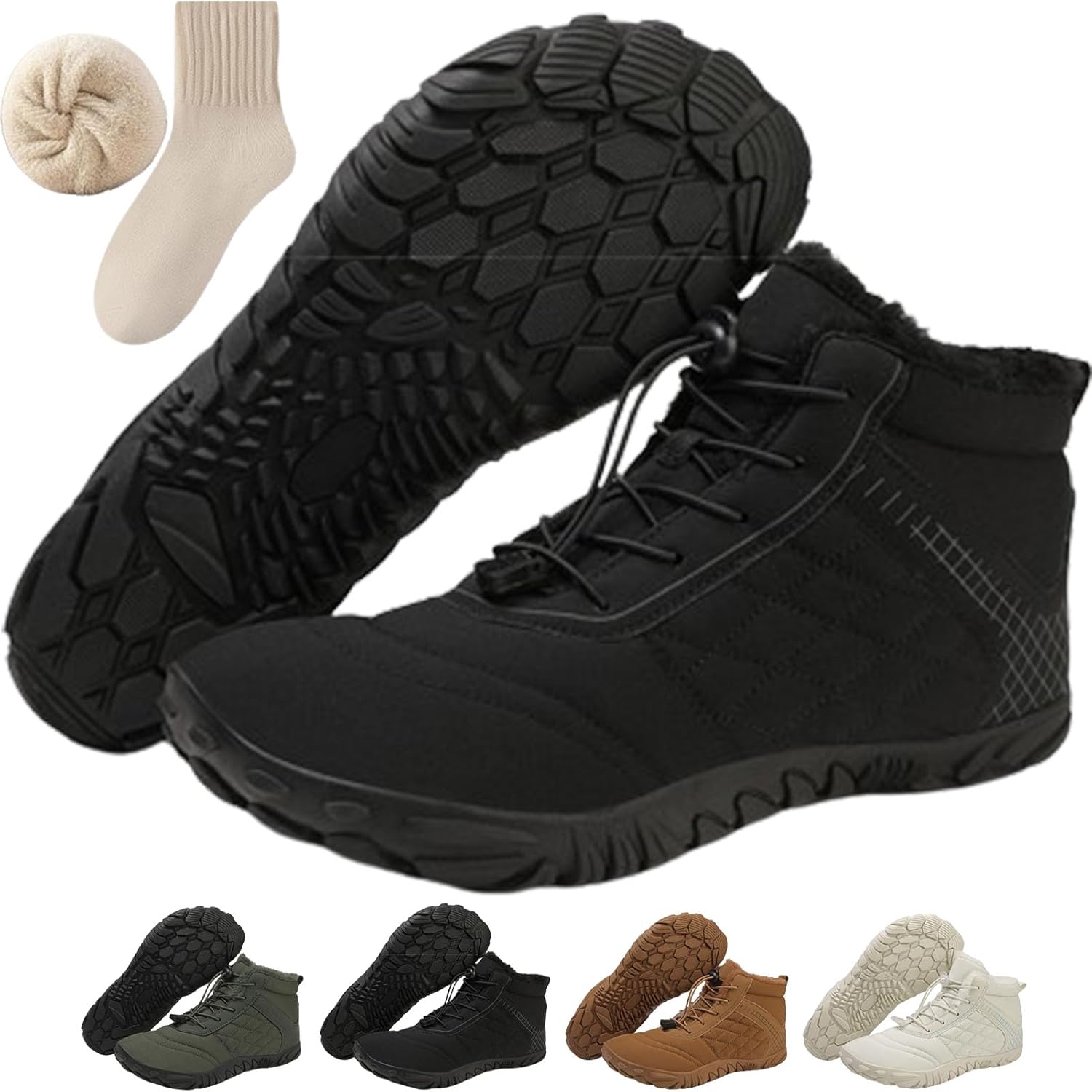 Зимние походные ботинки для женщин и мужчин, водонепроницаемые противоскользящие снегоступы, повседневная уличная обувь, теплые ботинки для прогулок Generic, черный
Зимние походные ботинки для женщин и мужчин, водонепроницаемые противоскользящие снегоступы, повседневная уличная обувь, теплые ботинки для прогулок Generic, черный
