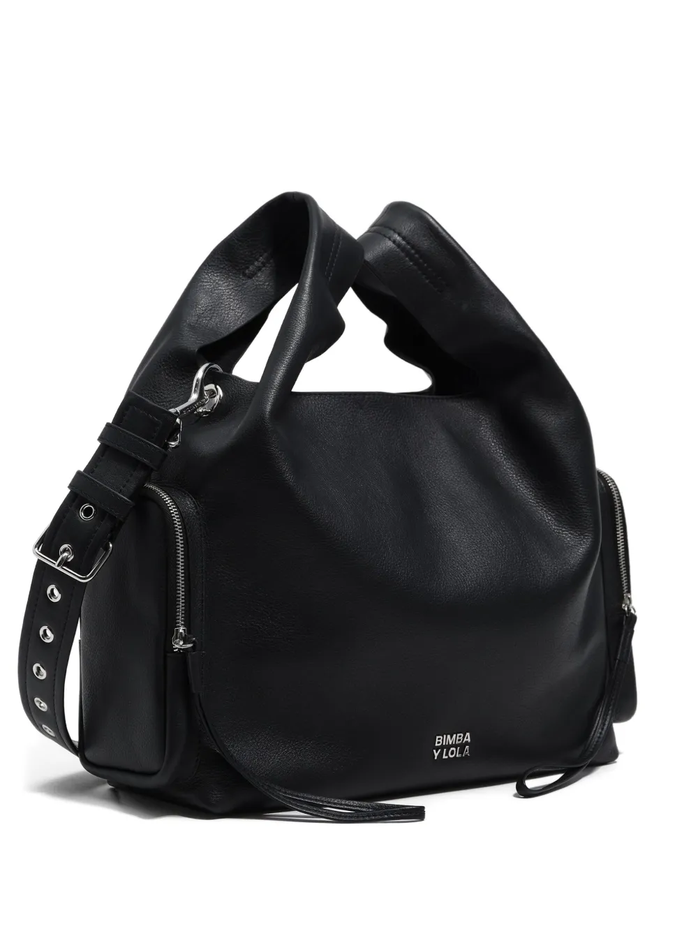 Сумка-сэтчел с ремнем на люверсах Bimba y Lola, черный
Сумка-сэтчел с ремнем на люверсах Bimba y Lola, черный
