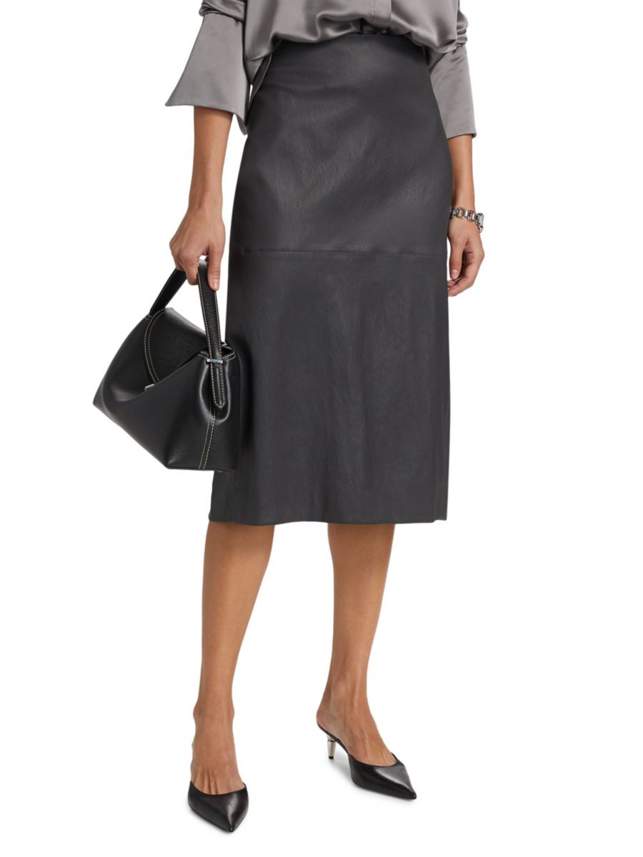 Юбка-миди из кожи Lola TWP, цвет Black Oyster
Юбка-миди из кожи Lola TWP, цвет Black Oyster