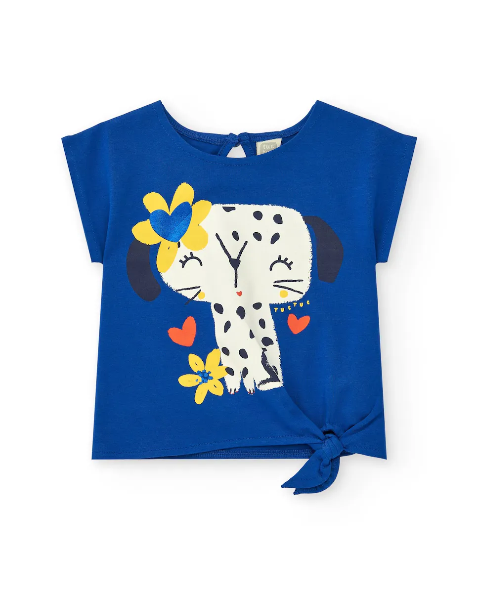 Футболка для девочки с бантом сбоку и пуговицей сзади Tuc tuc, синий
Футболка для девочки с бантом сбоку и пуговицей сзади Tuc tuc, синий