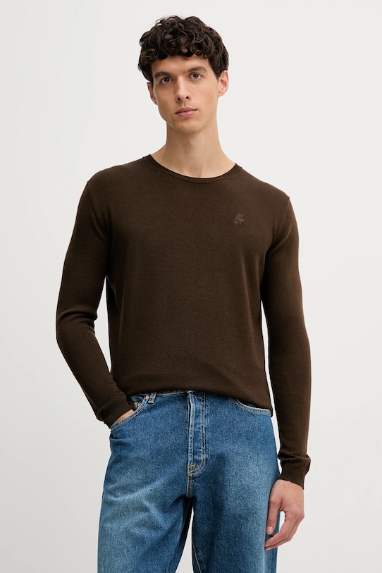 Шерстяной свитер Karl Lagerfeld, коричневый
Шерстяной свитер Karl Lagerfeld, коричневый