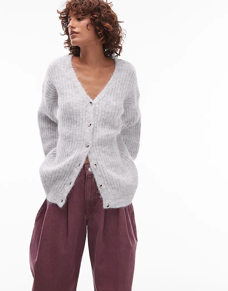 Вязаный кардиган свободного кроя ASOS DESIGN с шерстью цвета ледяного серого
Вязаный кардиган свободного кроя ASOS DESIGN с шерстью цвета ледяного серого