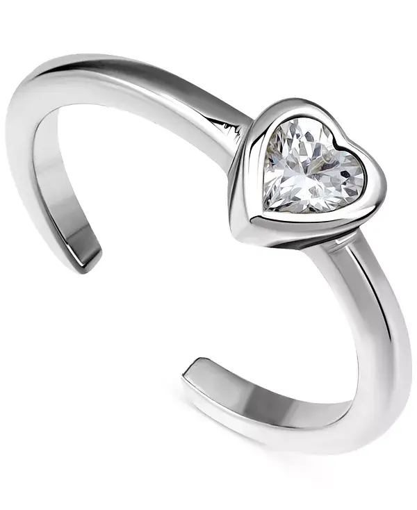 Регулируемое кольцо для пальца ноги в форме сердца с кубическим цирконием из стерлингового серебра (также из стерлингового серебра с позолотой 18 карат), эксклюзивно в Macy's Giani Bernini, silver
Регулируемое кольцо для пальца ноги в форме сердца с кубическим цирконием из стерлингового серебра (также из стерлингового серебра с позолотой 18 карат), эксклюзивно в Macy's Giani Bernini, silver