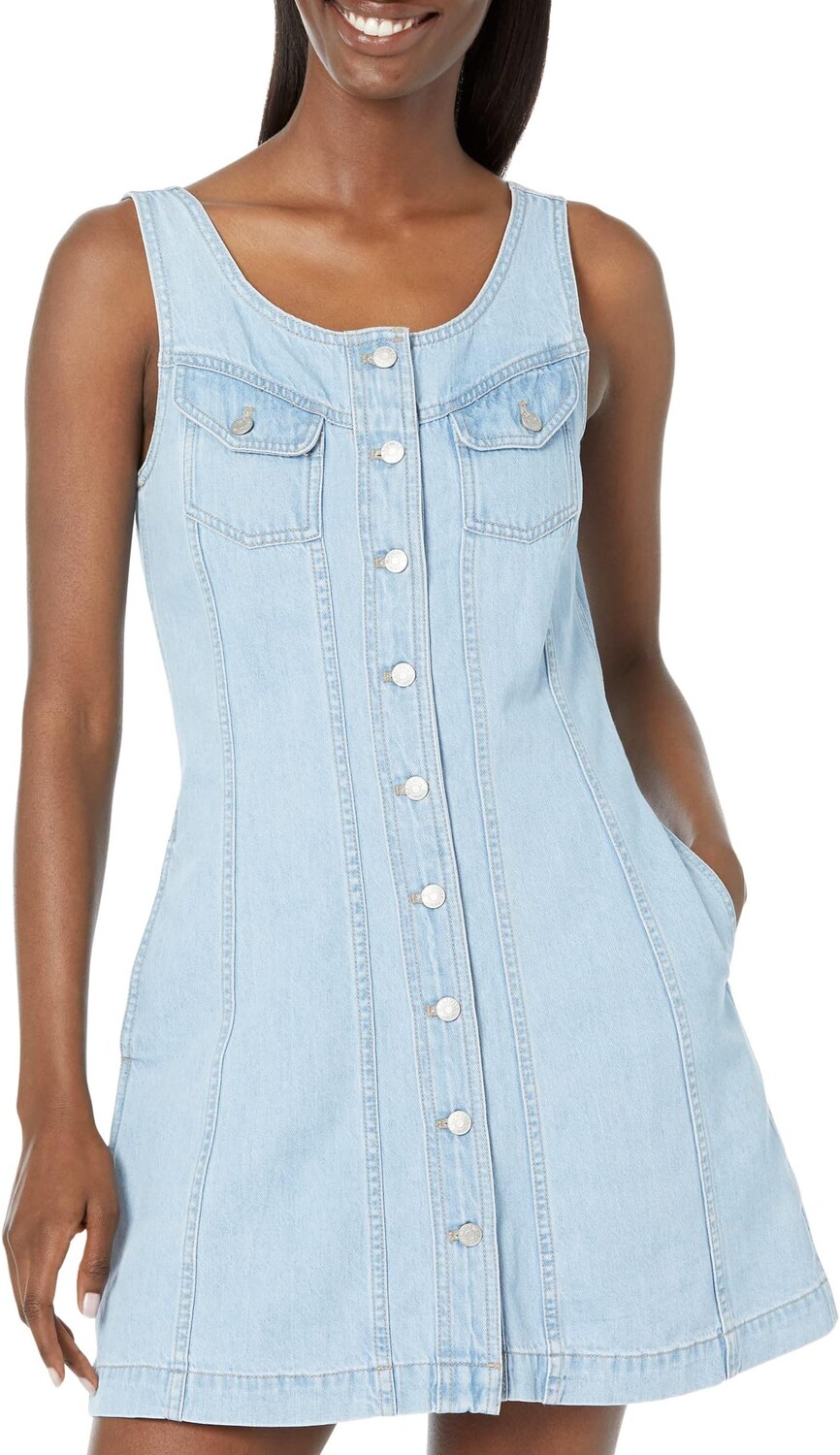 Платье Madewell Denim Sleeveless Seamed Mini Dress in Palomilla Wash, цвет Palomilla Wash
Платье Madewell Denim Sleeveless Seamed Mini Dress in Palomilla Wash, цвет Palomilla Wash