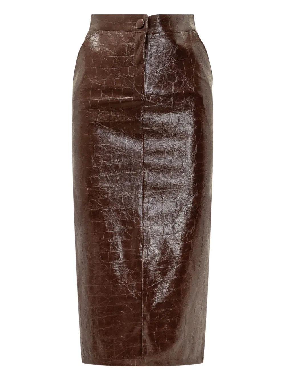 Юбка миди с эффектом кожи крокодила Actualee, коричневый
Юбка миди с эффектом кожи крокодила Actualee, коричневый