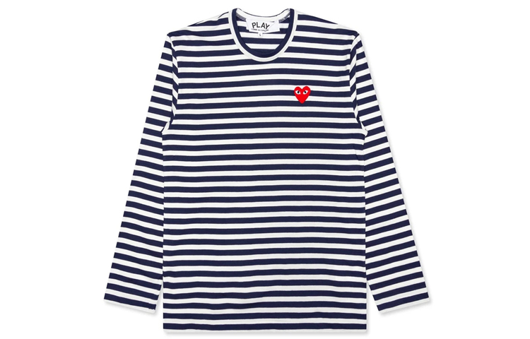 Футболка мужская морская синяя белая CDG Play
Футболка мужская морская синяя белая CDG Play