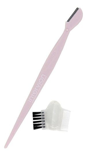 Бритва для бровей с насадкой-гребнем Inter-vion Rose Collection