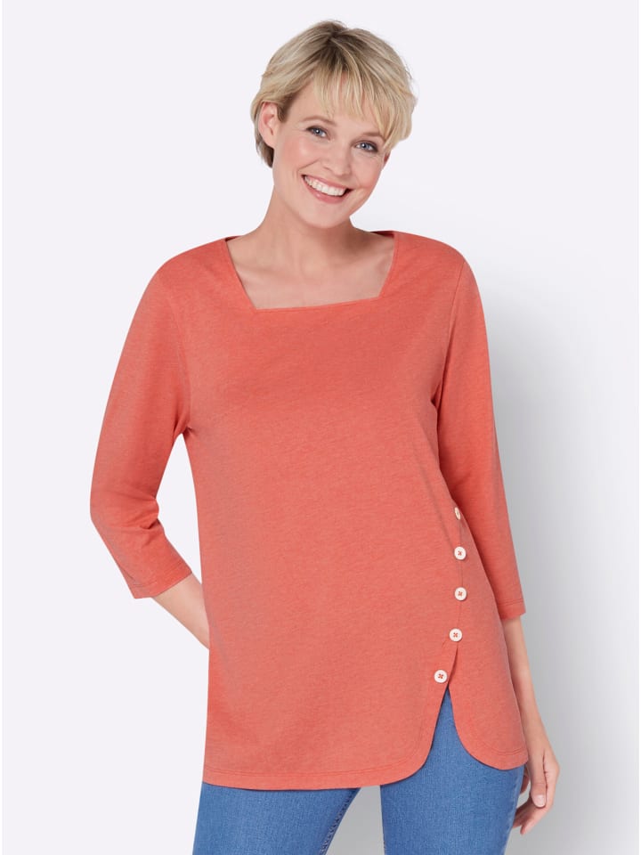 Рубашка с рукавами 3/4 цвета коралловый меланж Sieh an!
Рубашка с рукавами 3/4 цвета коралловый меланж Sieh an!