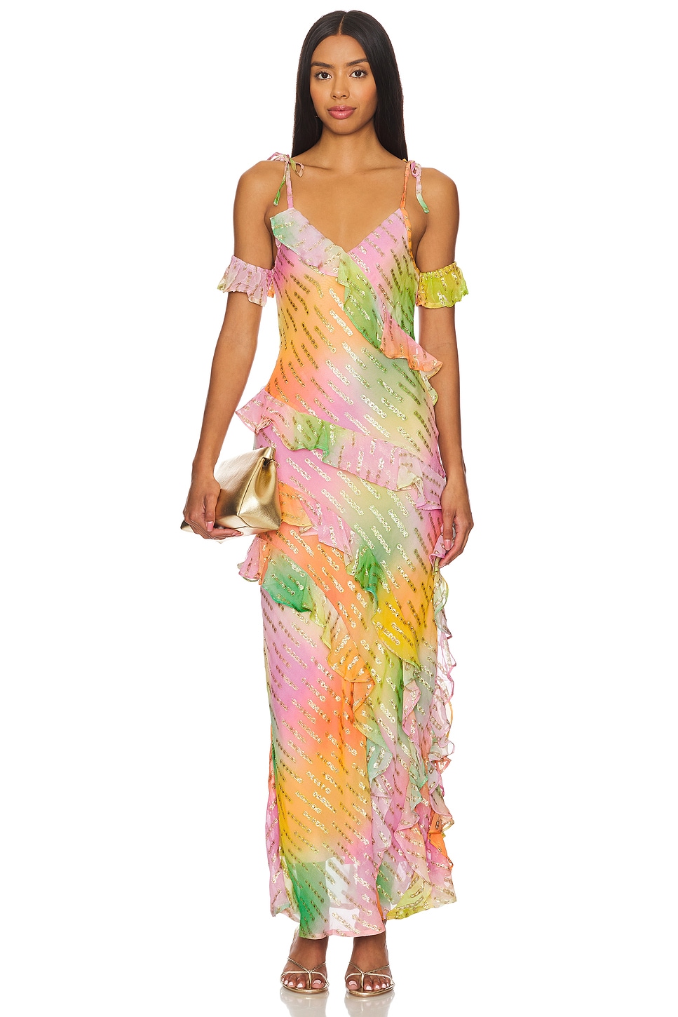 Платье Faro от Never Fully Dressed, ombre jacquard
Платье Faro от Never Fully Dressed, ombre jacquard