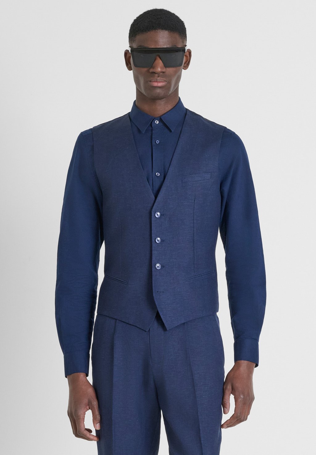 Жилет для костюма SLIM FIT Antony Morato, синий
Жилет для костюма SLIM FIT Antony Morato, синий