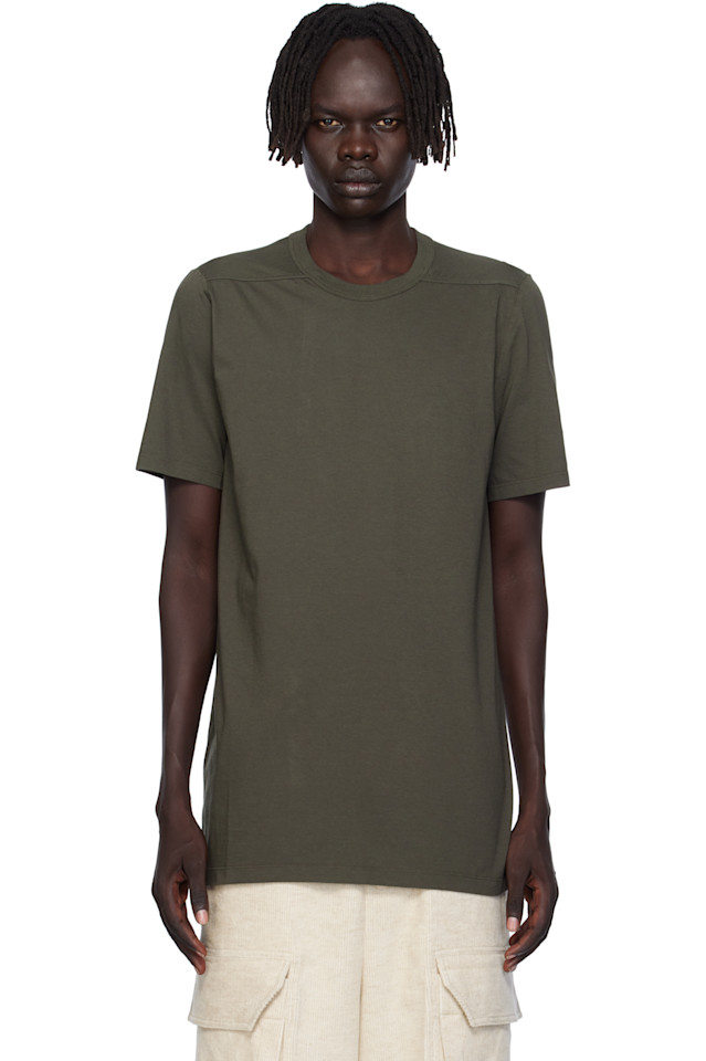 Rick Owens Футболка цвета хаки с надписью "Concordians level"
Rick Owens Футболка цвета хаки с надписью "Concordians level"