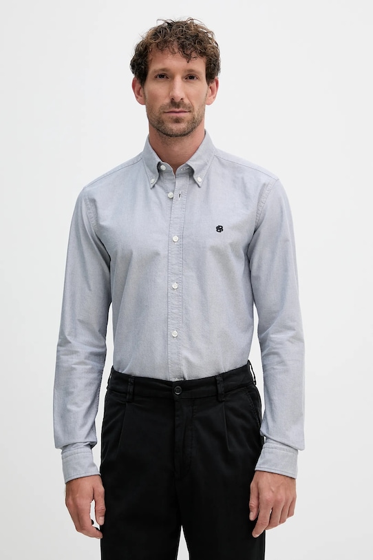 Хлопковая рубашка Boss, темно-синий
Хлопковая рубашка Boss, темно-синий