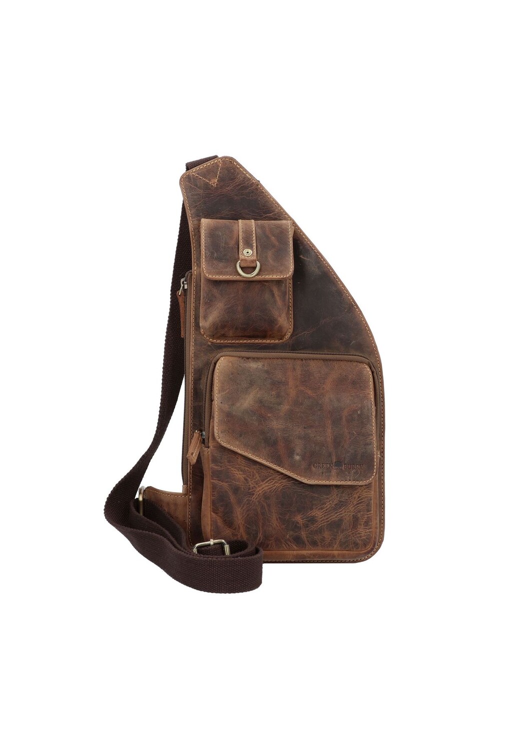 Винтажная кожаная сумка через плечо 20 см Green Burry, коричневый
Винтажная кожаная сумка через плечо 20 см Green Burry, коричневый