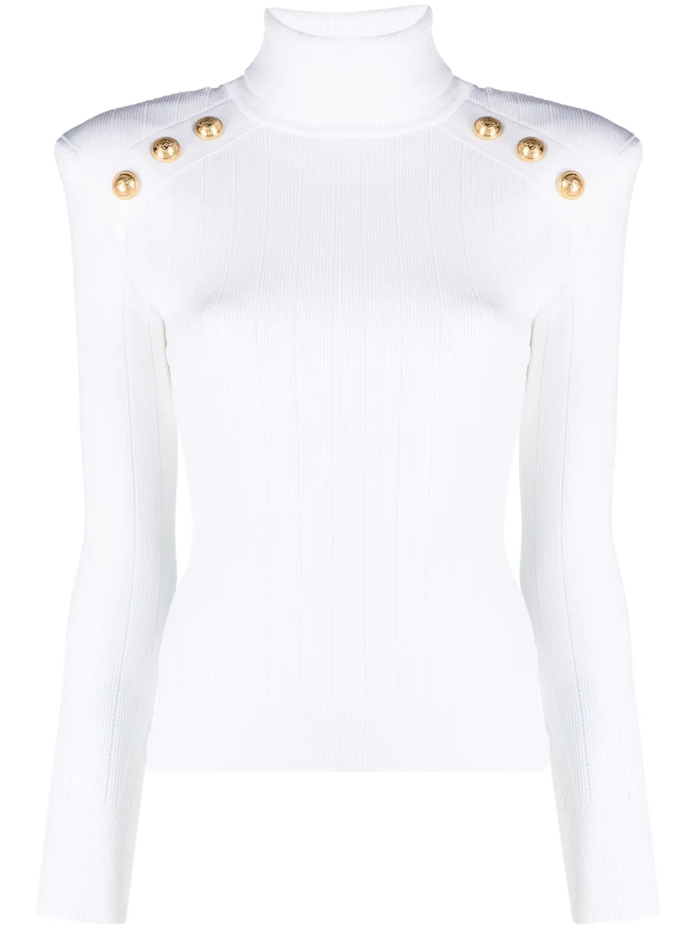 Джемпер в рубчик с пуговицами BALMAIN, белый
Джемпер в рубчик с пуговицами BALMAIN, белый