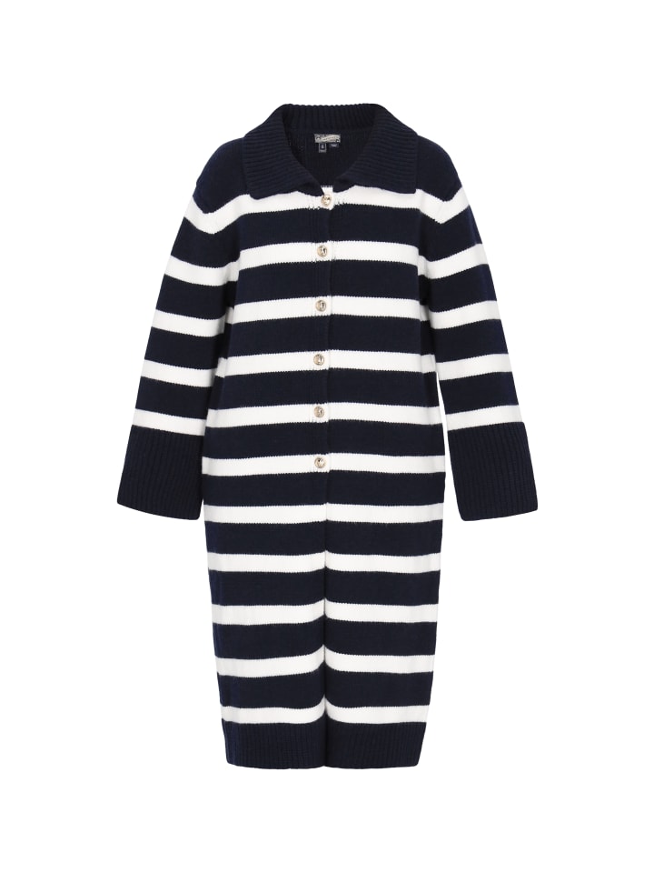 Женский кардиган темно-синего цвета с оттенком белого DreiMaster Maritim
Женский кардиган темно-синего цвета с оттенком белого DreiMaster Maritim