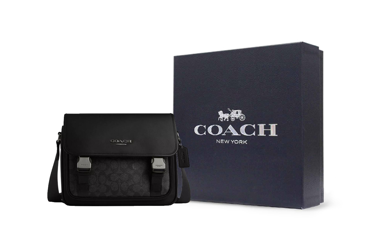 COACH Кожаный мессенджер из гладкой телячьей кожи с покрытием RACER
COACH Кожаный мессенджер из гладкой телячьей кожи с покрытием RACER