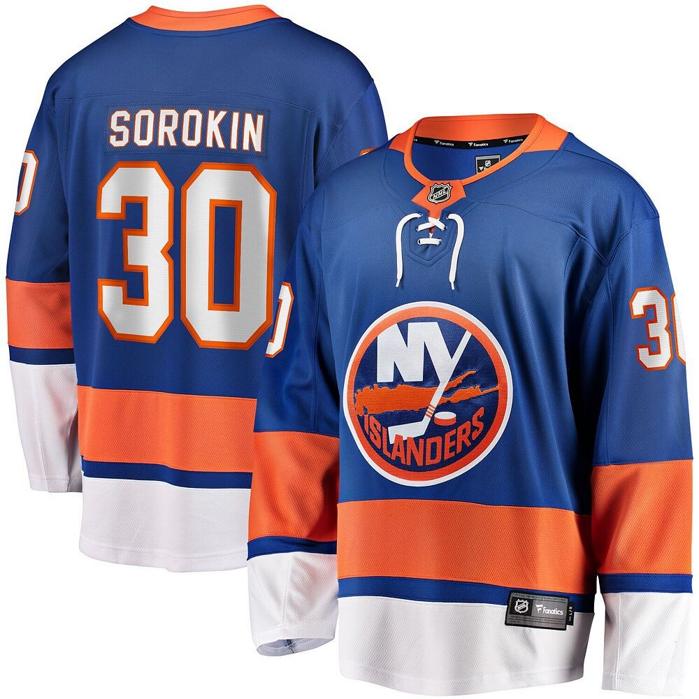 Мужская футболка Fanatics с брендом Ильи Сорокина Royal New York Islanders Home Breakaway Player, цвет Isl Blue
Мужская футболка Fanatics с брендом Ильи Сорокина Royal New York Islanders Home Breakaway Player, цвет Isl Blue