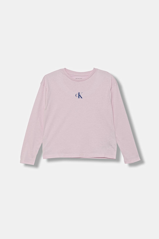 Детская хлопковая кофта с длинным рукавом Calvin Klein Jeans, розовый
Детская хлопковая кофта с длинным рукавом Calvin Klein Jeans, розовый