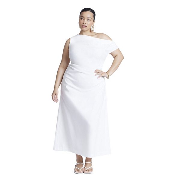 Женское платье макси с одним плечом plus size Eloquii
Женское платье макси с одним плечом plus size Eloquii