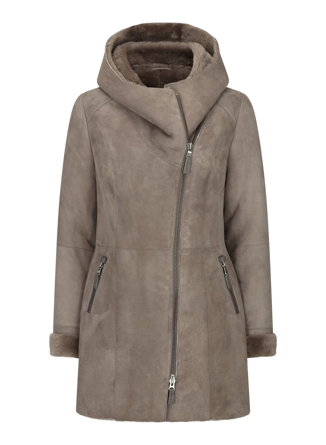 Пальто из овчины с капюшоном Toscana Suede TruClothing, серо-коричневый
Пальто из овчины с капюшоном Toscana Suede TruClothing, серо-коричневый