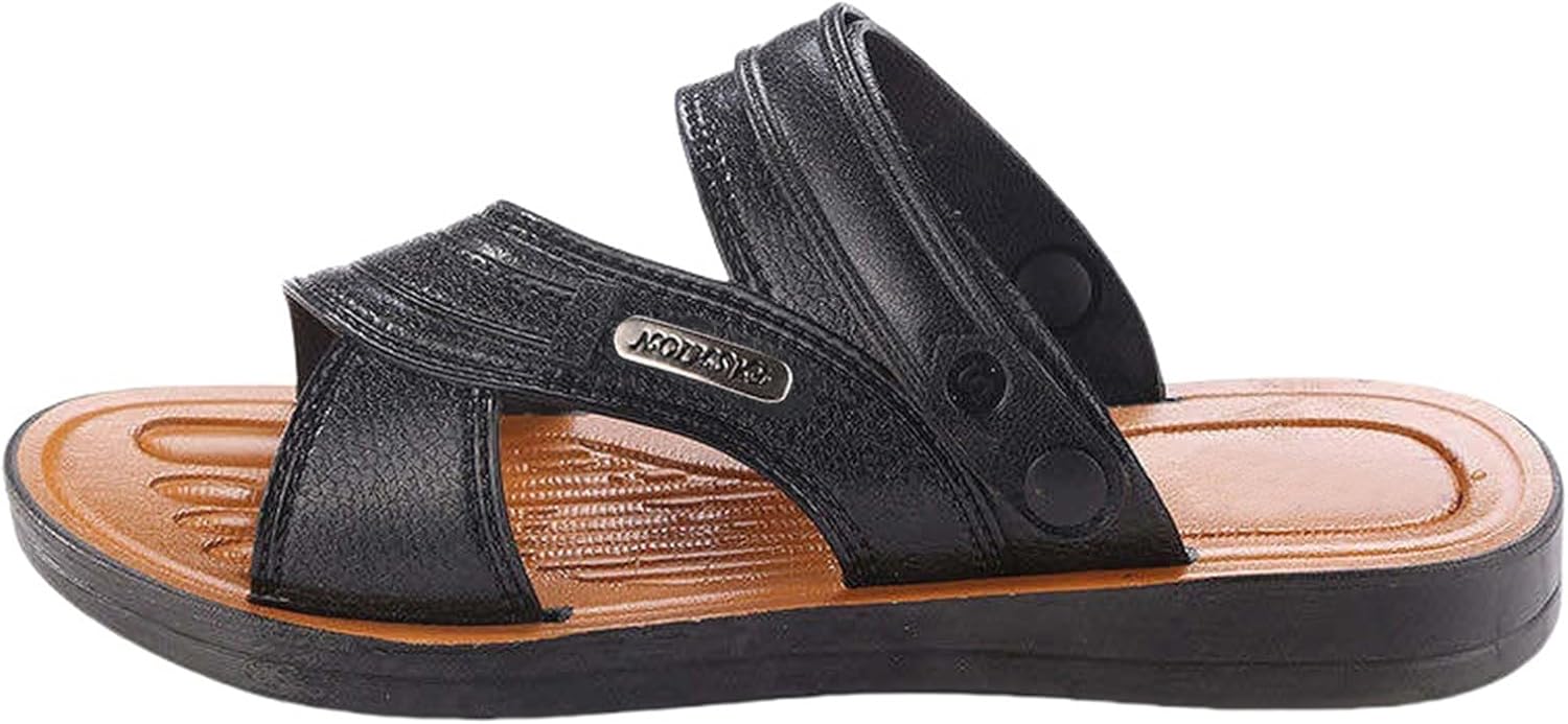 Мужские кожаные сандалии летние Нескользящие сандалии для пляжа С открытым носком Шлепанцы для прогулок Удобные Спортивные шлепанцы с широкой посадкой Generic, черный
Мужские кожаные сандалии летние Нескользящие сандалии для пляжа С открытым носком Шлепанцы для прогулок Удобные Спортивные шлепанцы с широкой посадкой Generic, черный