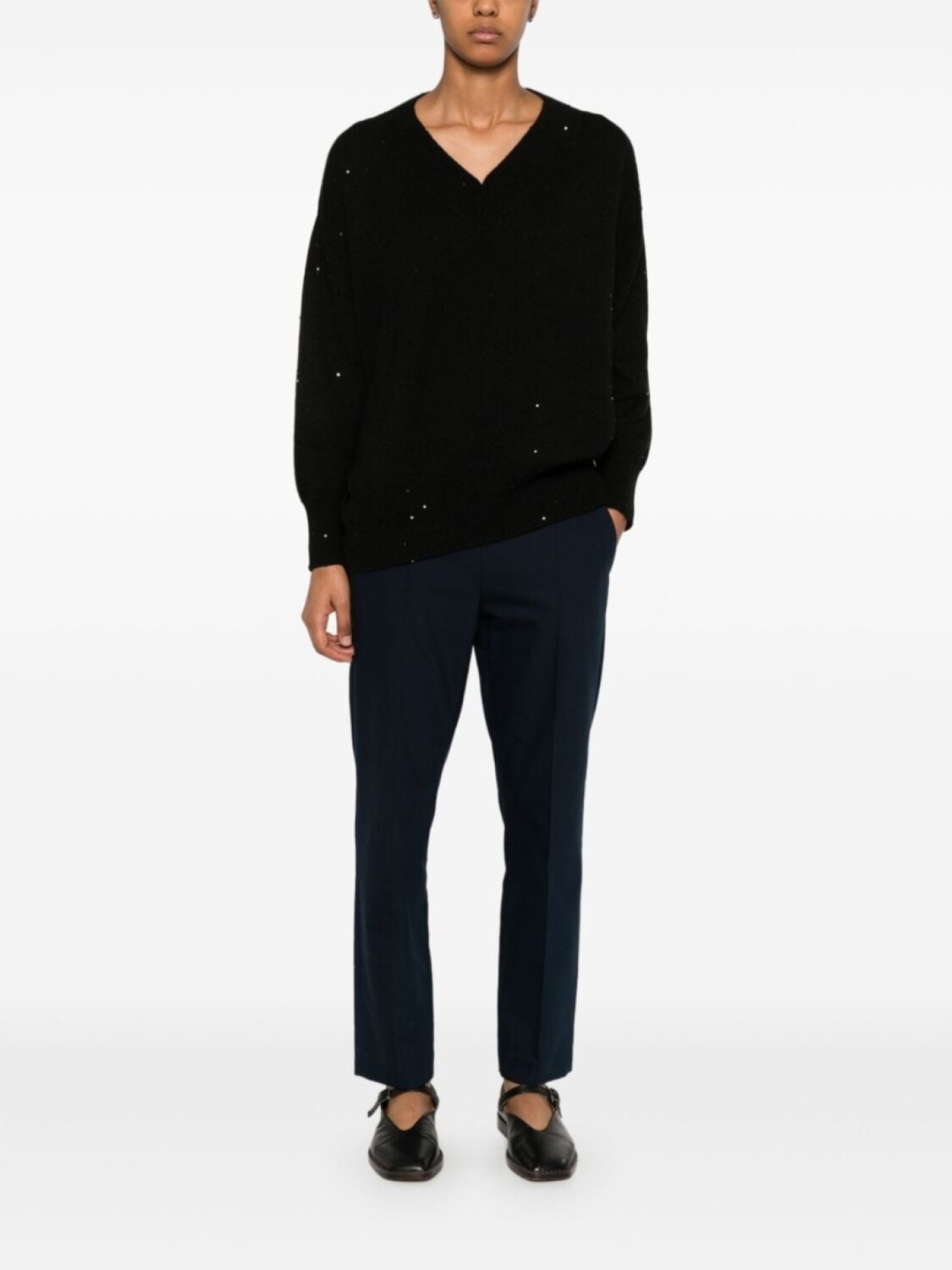 Brunello Cucinelli свитер с пайетками, черный
Brunello Cucinelli свитер с пайетками, черный