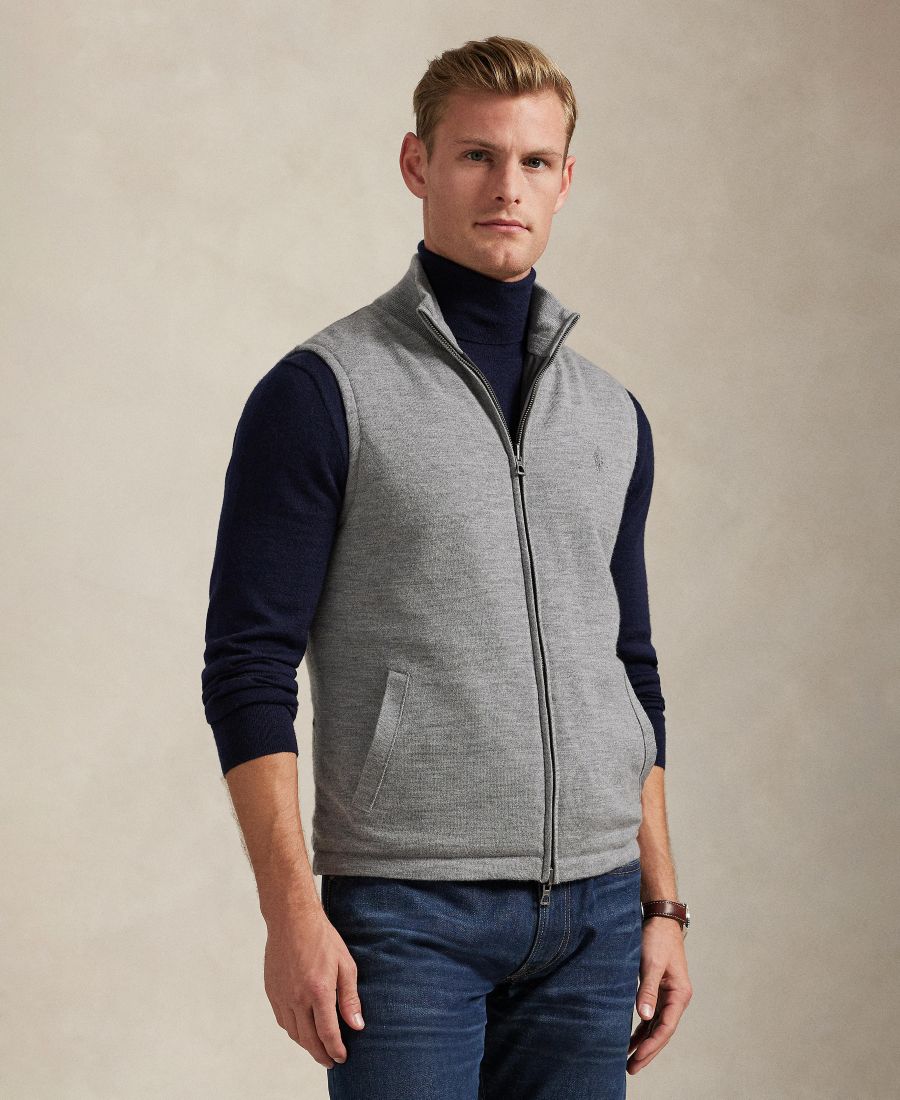 Мужской двусторонний жилет-свитер Polo Ralph Lauren, Grey Combo
Мужской двусторонний жилет-свитер Polo Ralph Lauren, Grey Combo