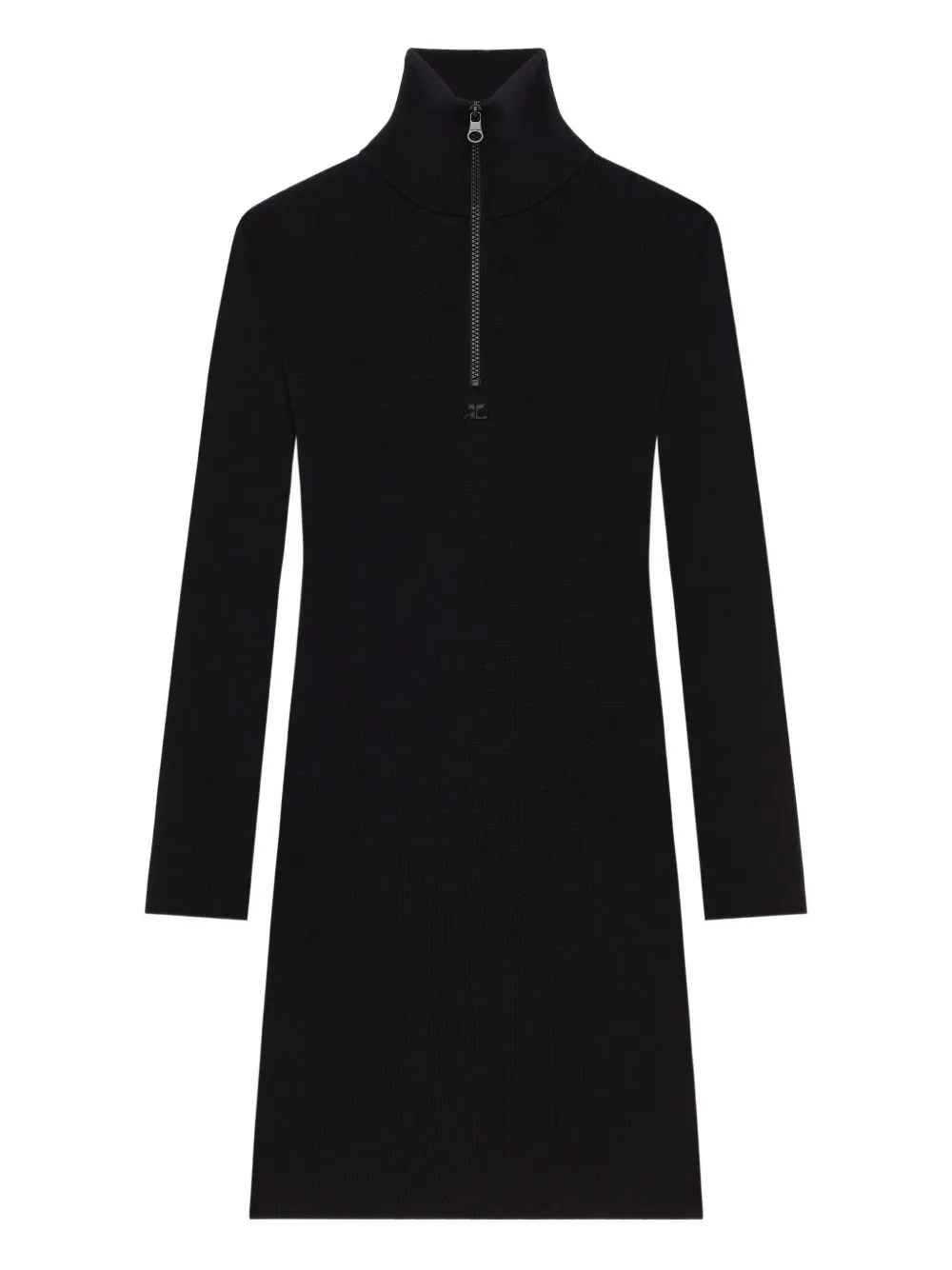 Платье из джерси на молнии Courrèges, черный
Платье из джерси на молнии Courrèges, черный