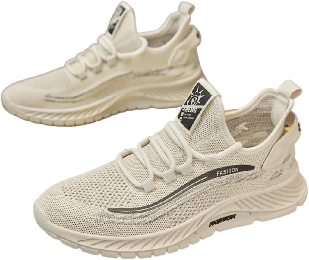 Кроссовки Lexamen Mens Trendy с сетчатым верхом, легкие, для ходьбы, удобные для занятий в спортзале, бега, повседневной носки, дышащие теннисные туфли, бежевый
Кроссовки Lexamen Mens Trendy с сетчатым верхом, легкие, для ходьбы, удобные для занятий в спортзале, бега, повседневной носки, дышащие теннисные туфли, бежевый