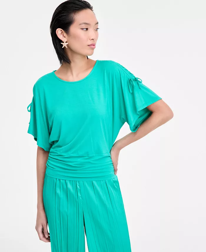 Женский топ с боковыми завязками в анималистичном принте I.N.C. International Concepts, зеленый
Женский топ с боковыми завязками в анималистичном принте I.N.C. International Concepts, зеленый