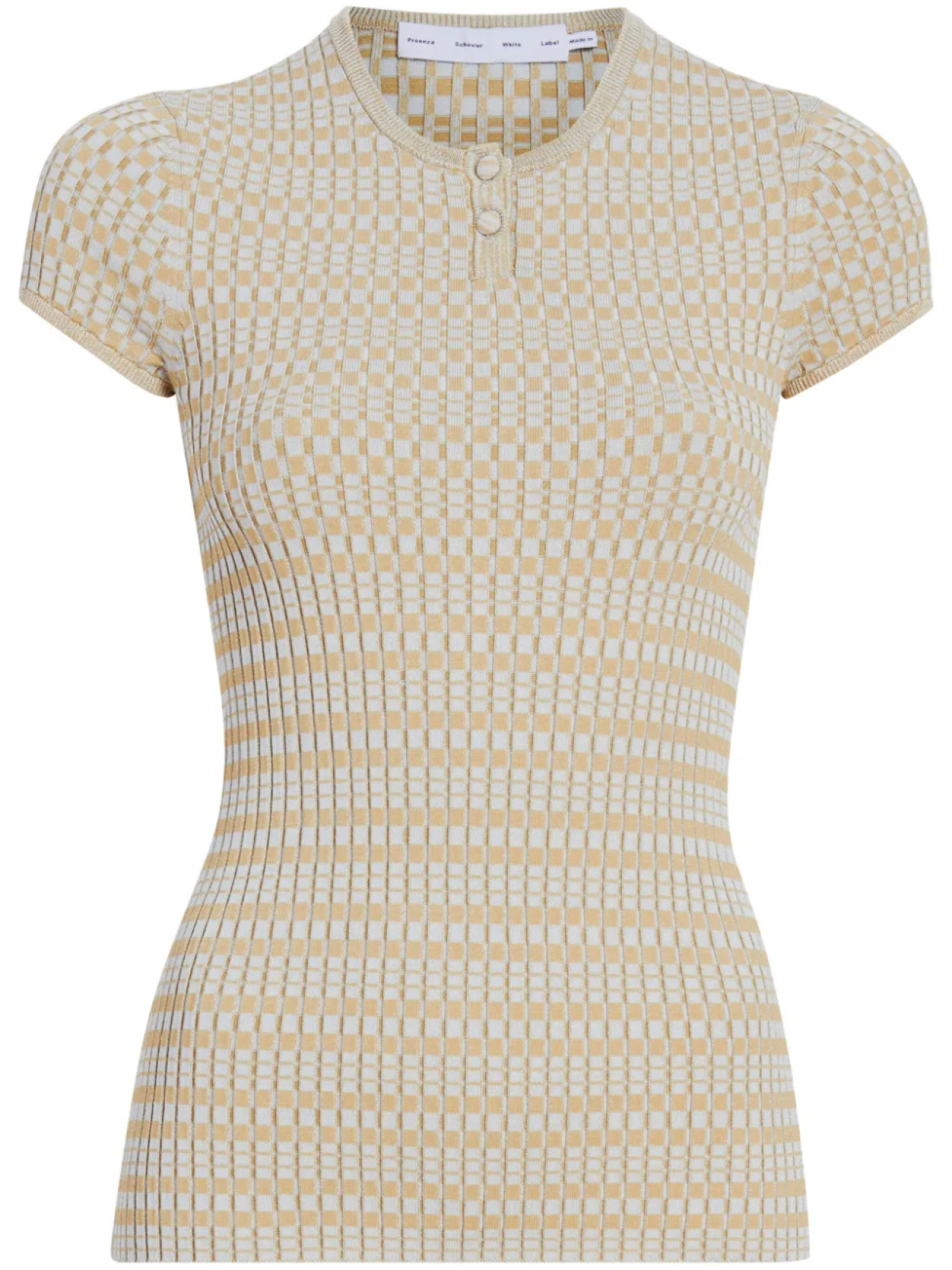 Трикотажный топ Proenza Schouler White Label Shelle, нейтральный
Трикотажный топ Proenza Schouler White Label Shelle, нейтральный