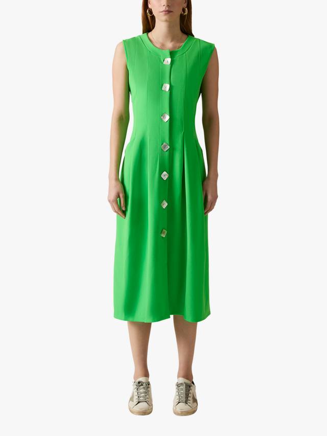 Платье без рукавов на перламутровых пуговицах James Lakeland, зеленый
Платье без рукавов на перламутровых пуговицах James Lakeland, зеленый