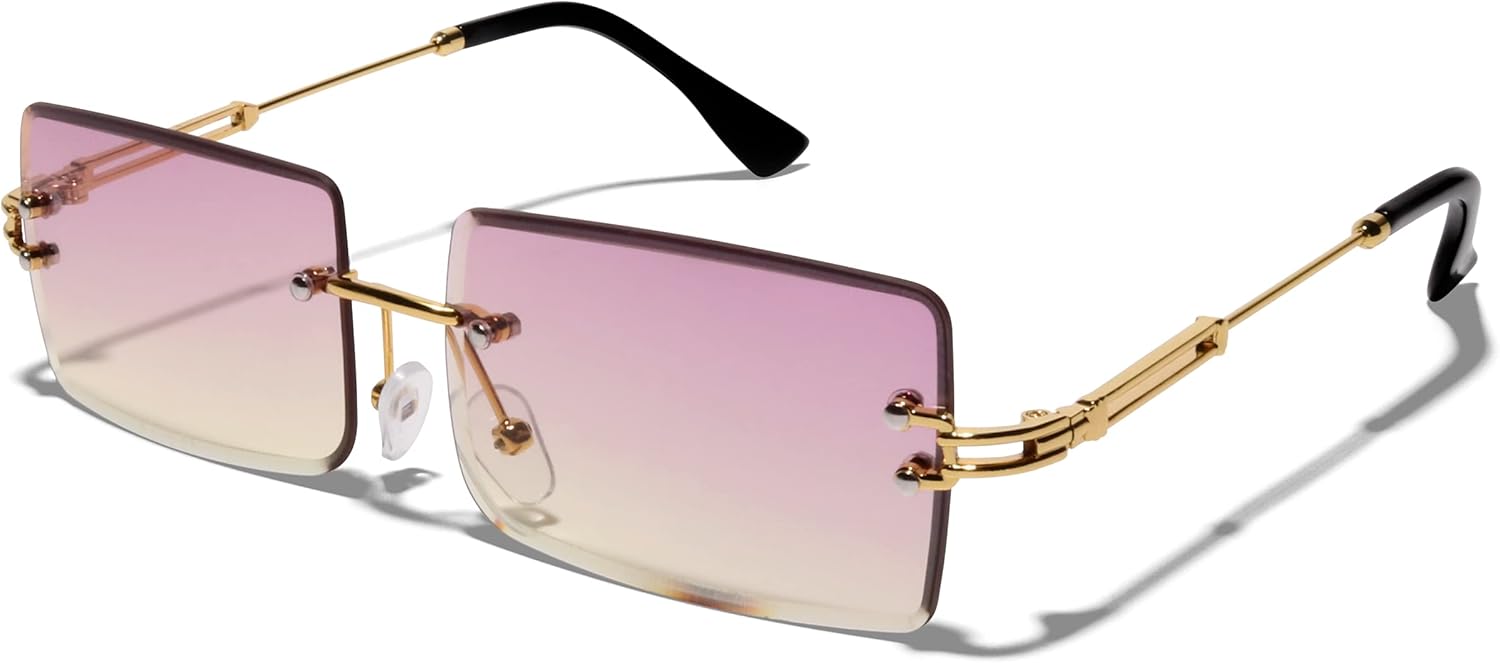 Солнцезащитные очки ShadyVEU в стиле ретро-винтаж, прямоугольные, в стиле Y2K, с градиентным покрытием, защитой от УФ-излучения UV400 и алмазной окантовкой, для мужчин и женщин, Gold Frame / Purple Yellow Lens
Солнцезащитные очки ShadyVEU в стиле ретро-винтаж, прямоугольные, в стиле Y2K, с градиентным покрытием, защитой от УФ-излучения UV400 и алмазной окантовкой, для мужчин и женщин, Gold Frame / Purple Yellow Lens