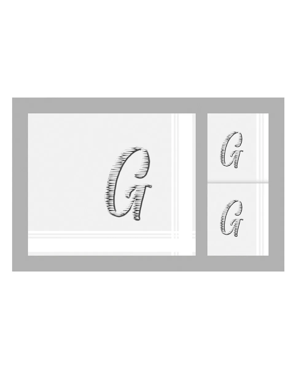 Футляр из 3 мужских хлопковых носовых платков с инициалами Guasch
Футляр из 3 мужских хлопковых носовых платков с инициалами Guasch