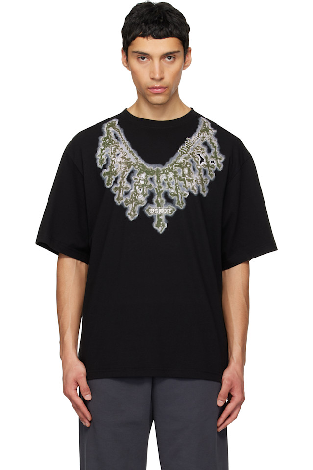 Футболка с крестиком на шее We11Done, черный
Футболка с крестиком на шее We11Done, черный