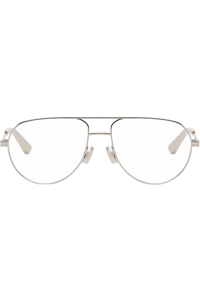 Bottega Veneta Серебряные очки-авиаторы
Bottega Veneta Серебряные очки-авиаторы