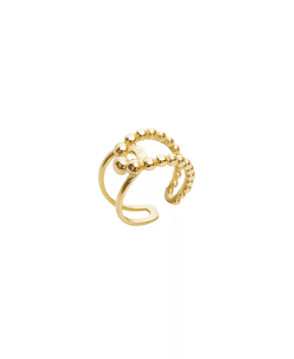 Регулируемое кольцо с перехватывающим кругом из стерлингового серебра Spero London, gold
Регулируемое кольцо с перехватывающим кругом из стерлингового серебра Spero London, gold