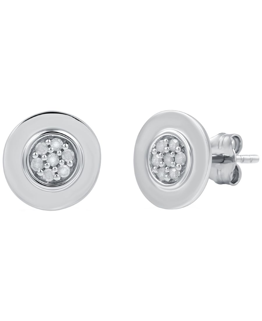 Круглые серьги с бриллиантами (1/10 карата) в оправе из стерлингового серебра Macy's, No Color
Круглые серьги с бриллиантами (1/10 карата) в оправе из стерлингового серебра Macy's, No Color