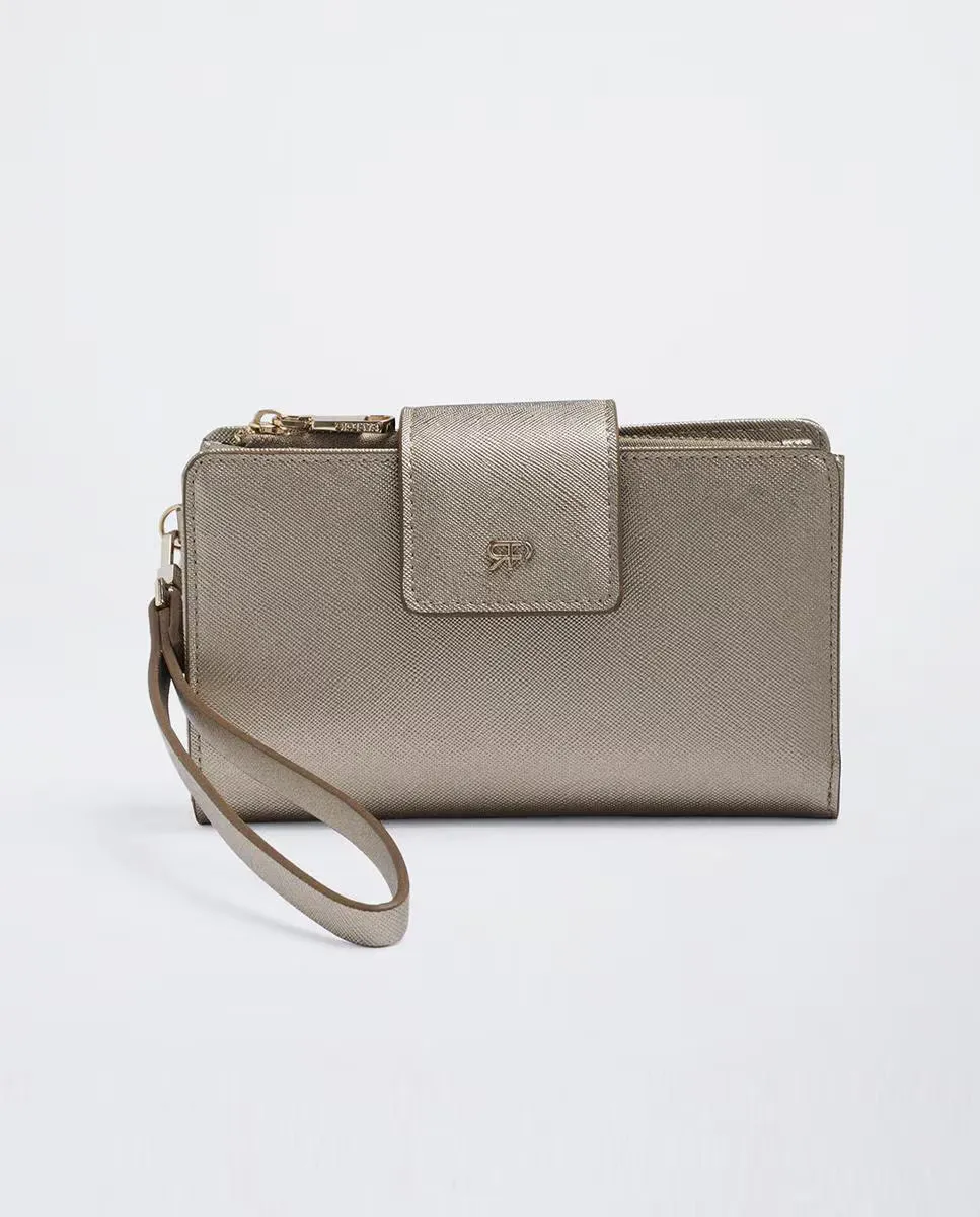 Большой однотонный женский кошелек на пуговицах Parfois, серебряный
Большой однотонный женский кошелек на пуговицах Parfois, серебряный