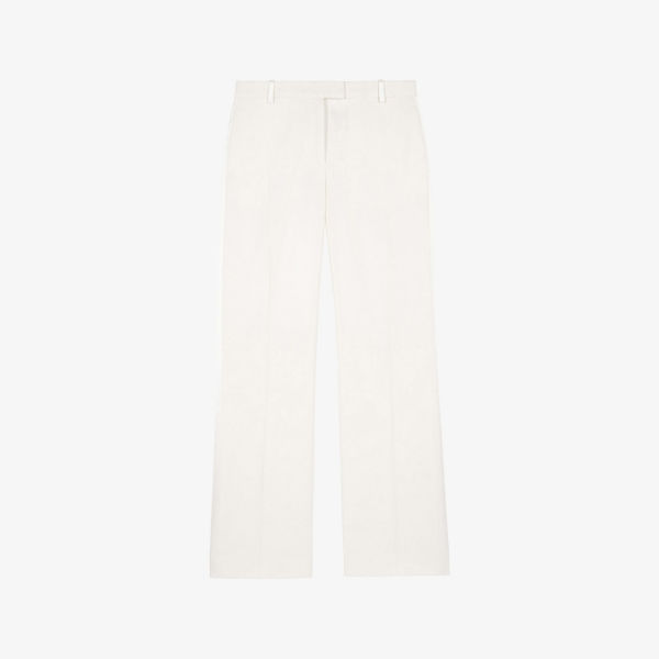 Брюки The Kooples прямого кроя со стрелками, экрю
Брюки The Kooples прямого кроя со стрелками, экрю