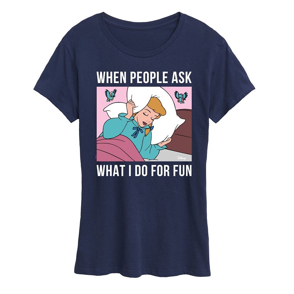 Женская футболка с рисунком Disney Princess Aurora для сна, темно-синий
Женская футболка с рисунком Disney Princess Aurora для сна, темно-синий