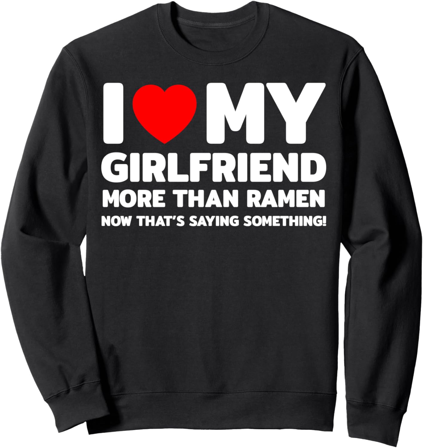 Забавная толстовка с надписью «Я люблю свою девушку больше, чем лапшу быстрого приготовления» Love My Girlfriend, черный
Забавная толстовка с надписью «Я люблю свою девушку больше, чем лапшу быстрого приготовления» Love My Girlfriend, черный