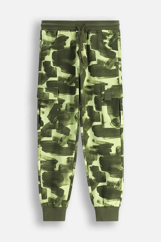 Детские хлопковые спортивные брюки Coccodrillo, зеленый 
Детские хлопковые спортивные брюки Coccodrillo, зеленый