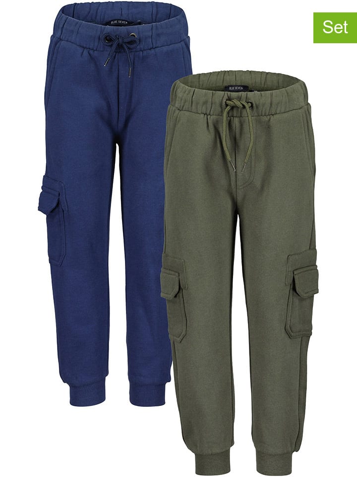 Blue Seven Комплект из 2 штанов: спортивные штаны темно-синего/хаки цвета
Blue Seven Комплект из 2 штанов: спортивные штаны темно-синего/хаки цвета