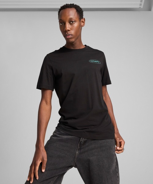 Мужская футболка с коротким рукавом, графический принт PUMA, черный
Мужская футболка с коротким рукавом, графический принт PUMA, черный