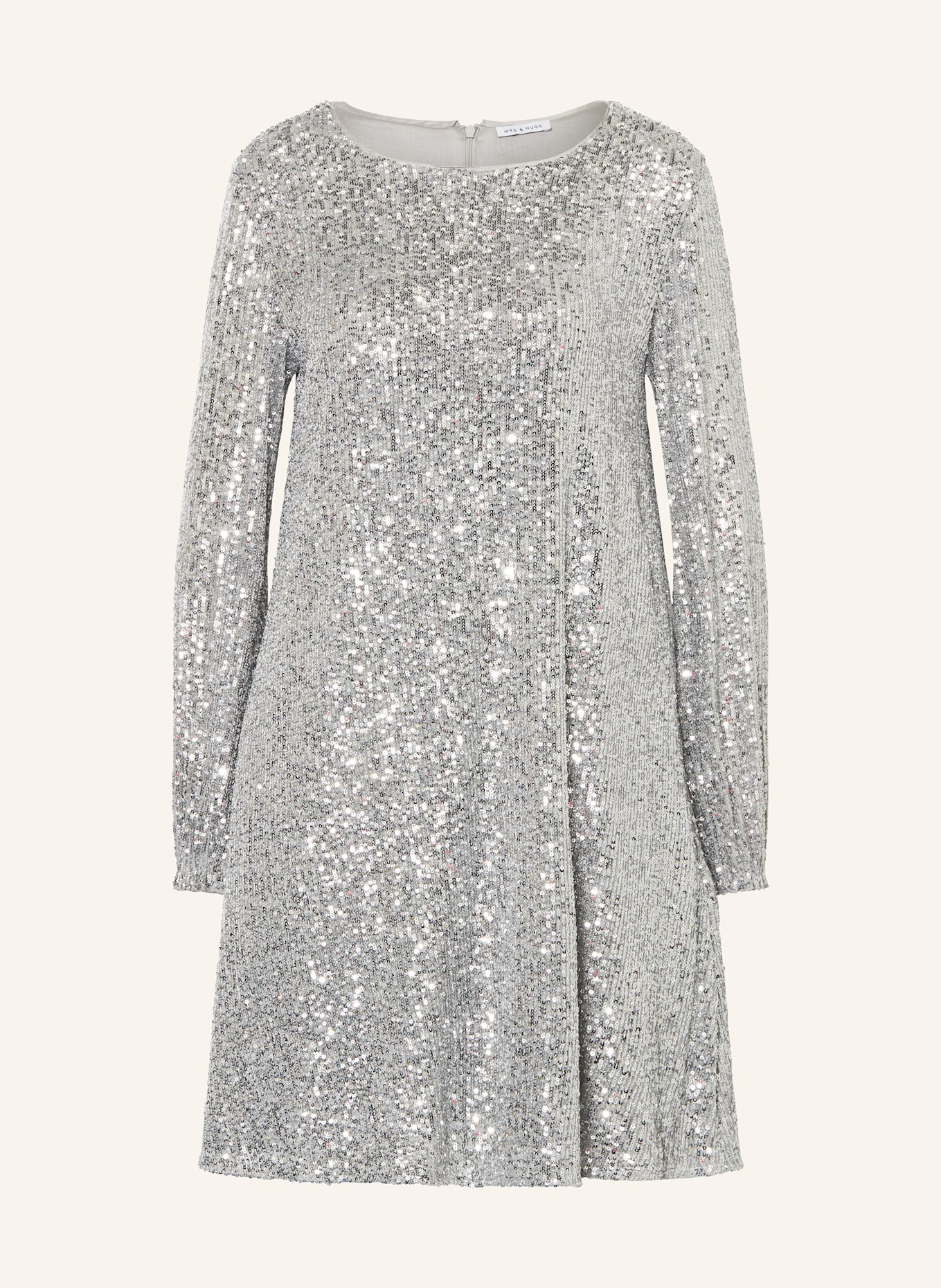 Коктейльное платье с пайетками Mrs & Hugs, серебряный
Коктейльное платье с пайетками Mrs & Hugs, серебряный