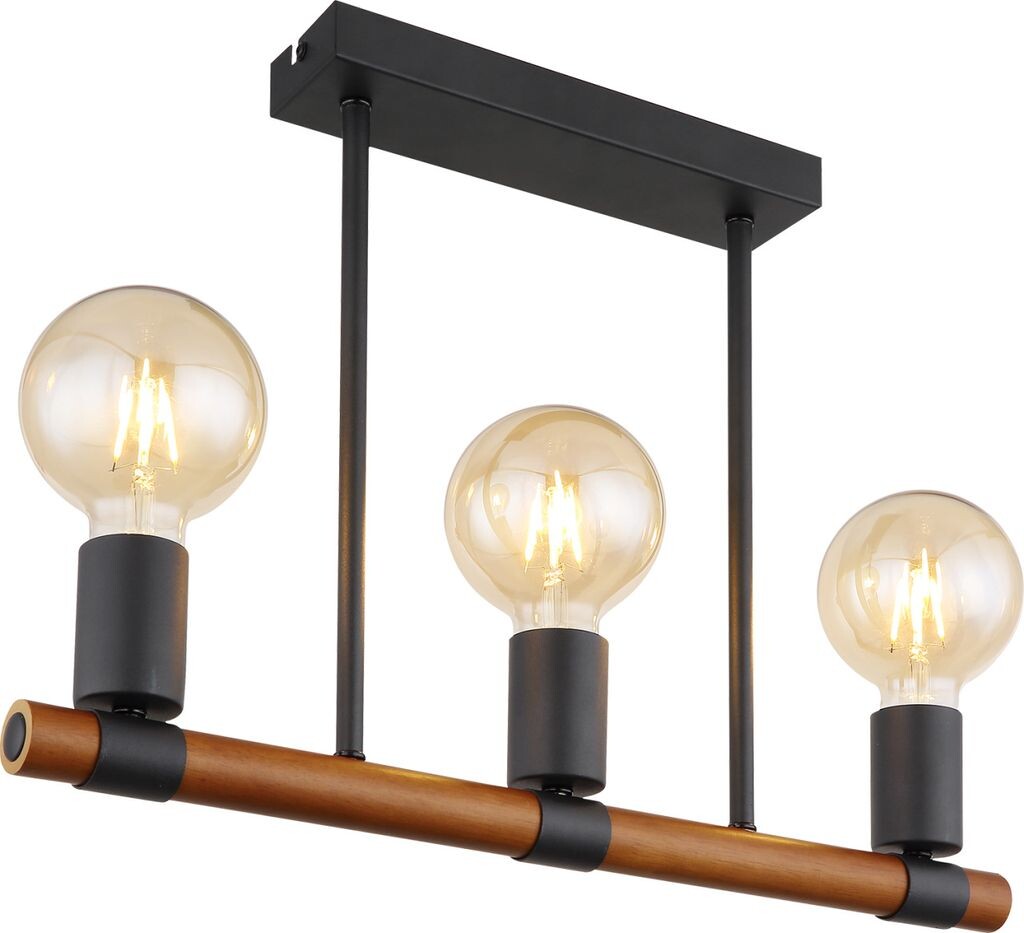 Потолочный светильник Globo Lighting металл черный матовый, коричневое дерево, направление света: вверх, без плафонов, ДхШхВ: 490х60х350мм, без 3x E27 40Вт 230В.
Потолочный светильник Globo Lighting металл черный матовый, коричневое дерево, направление света: вверх, без плафонов, ДхШхВ: 490х60х350мм, без 3x E27 40Вт 230В.
